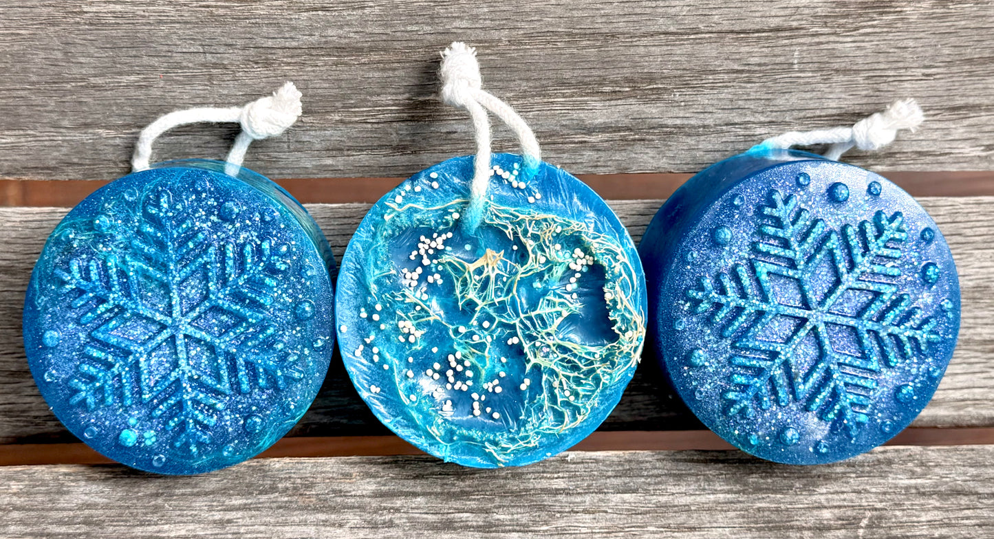 Midnight Snowfall Loofah Bar